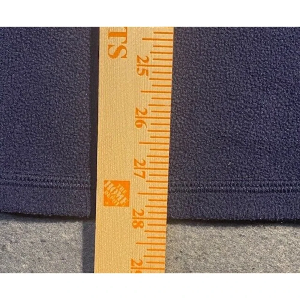 L.L. BEAN 100% Polyester LONG SLEEVE Pullover 1/4 Zip SWEATER Fleece Blue L TALL